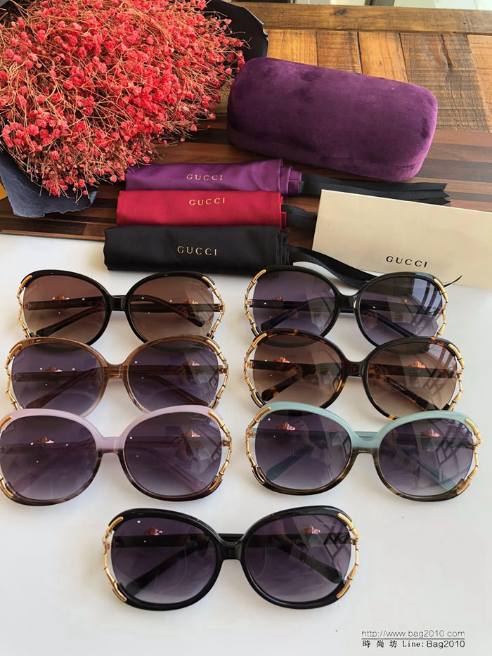 GUCCI古馳 6017 女士圓框太陽鏡 完美品質 適合各種臉型 經典太陽鏡  lly1550